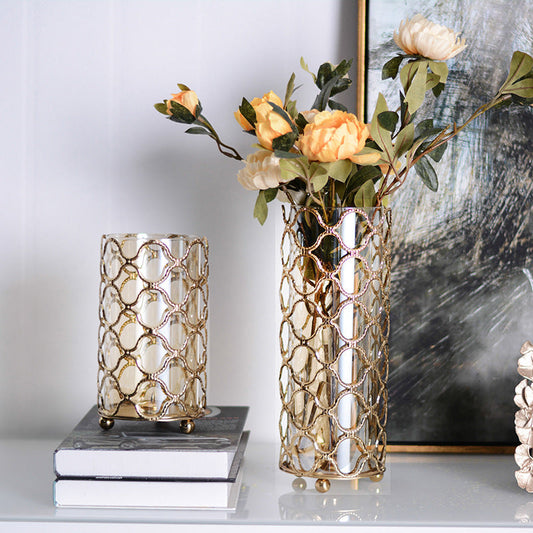 Gold Printed Geometric Vases The Unalia Brand