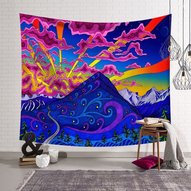 Home Decoration Psychedelic Background Cloth The Unalia Brand