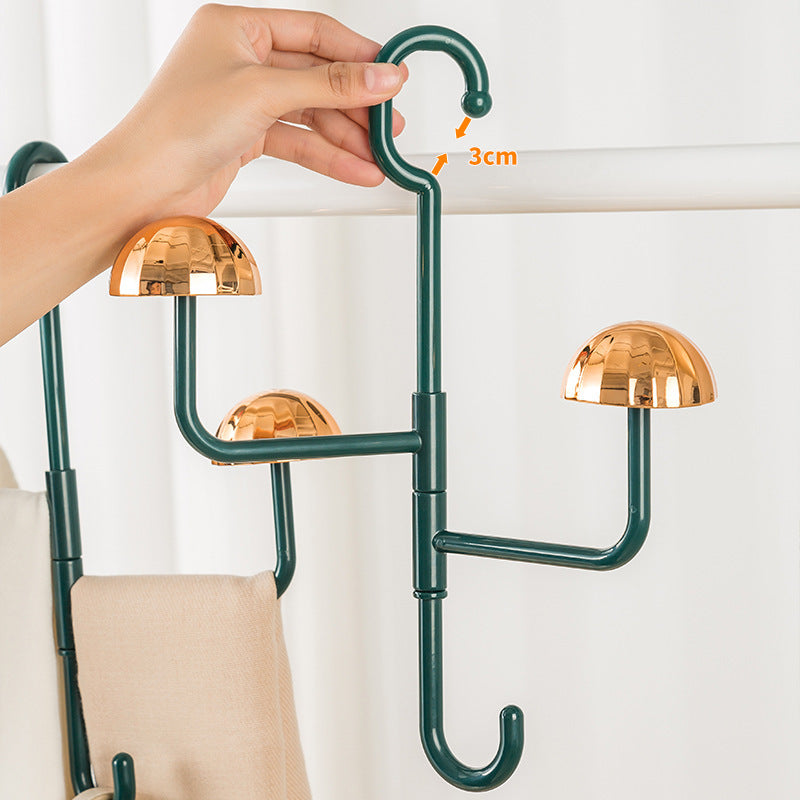 Mushroom Rotating Coat Rack Scarf Bag Storage Seamless Hook The Unalia Brand