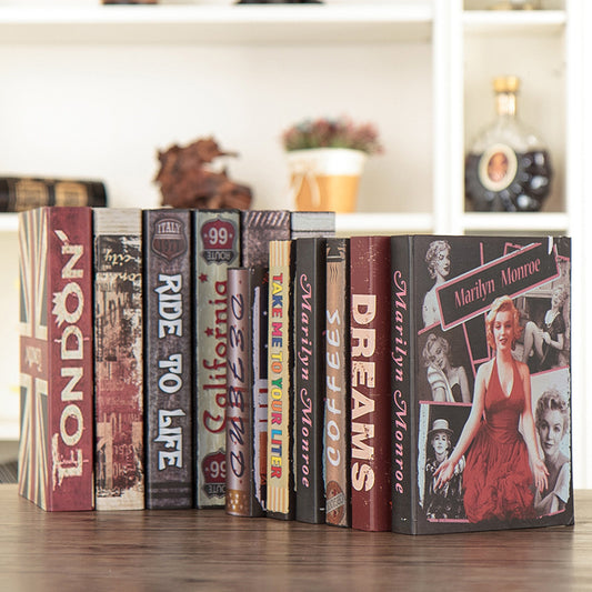 Retro Decorative Faux Books