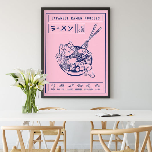 Chinese Cat Wall Canvas