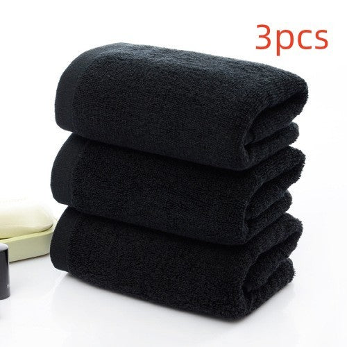 Black Hotel Face Towels The Unalia Brand