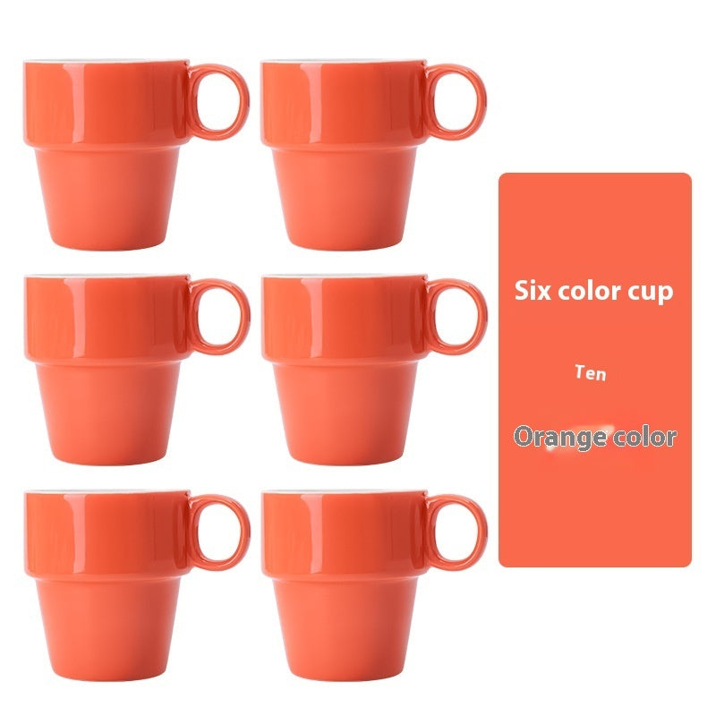 6-Piece Assorted Stacked Mugs The Unalia Brand