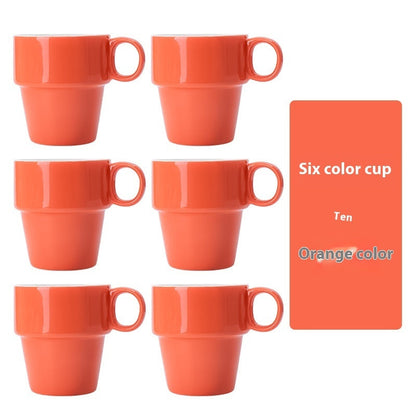 6-Piece Assorted Stacked Mugs The Unalia Brand