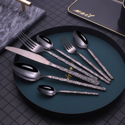 Assorted Textured Handle Cutlery Set The Unalia Brand